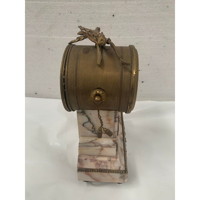 Louis XVI Fireplace Set in Marble and Chased Bronze, Set of 3 For Sale - Image 10 of 18