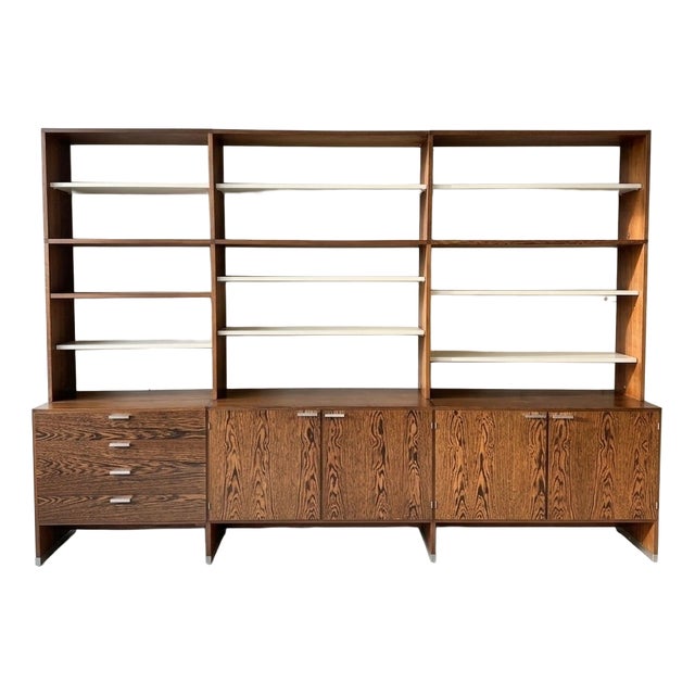 Vintage Free-Standing Made-to-Measure Wall Unit in Wengé Wood by Cees Braakman for Pastoe, 1960s For Sale