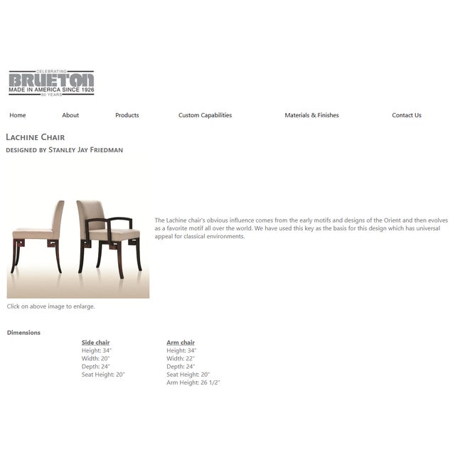 Brueton Attributed to Brueton Lachine Side Chair For Sale - Image 4 of 4