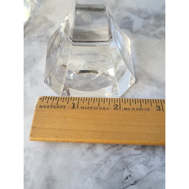 Glass 1990s Villeroy and Boch Crystal Candle Holders - Set Of For Sale - Image 7 of 10