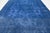 Textile 10x13 Vintage Overdyed Persian Wool Rug - Electric Blue Medallion Hand-Knotted For Sale - Image 7 of 10