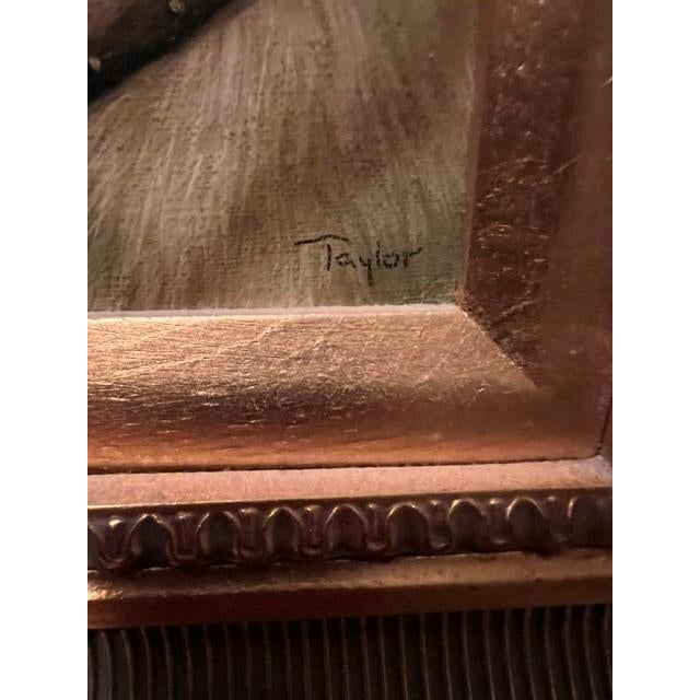 Antique Oil Portrait of a Terrier - Taylor For Sale - Image 4 of 4