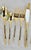 Contemporary Modern Flatware Stainless Steel Gold Tone Korea 82 Piece Collection For Sale - Image 14 of 18