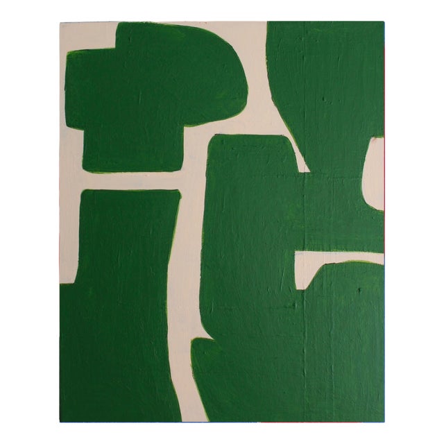 Bodasca, Organic Green Abstract, 2026, Acrylic on Canvas For Sale
