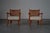 Lounge Chairs with Rattan Backrest, France, 1950s, Set of 2 For Sale - Image 3 of 18