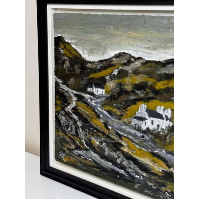 Dated 2022 Carneddau Snowdonia British Landscape Painting in the Manner of Kyffin Williams For Sale - Image 15 of 18