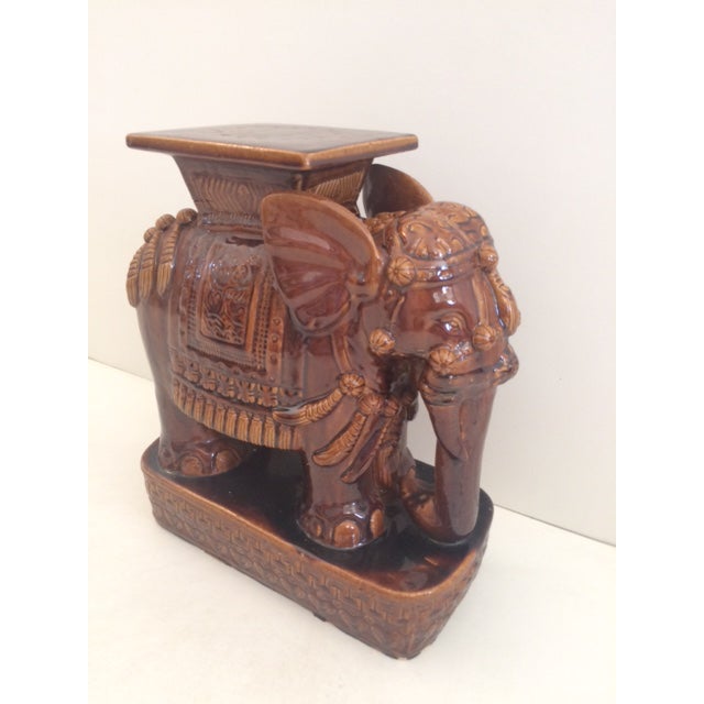 Brown Elephant Garden Seat Chairish