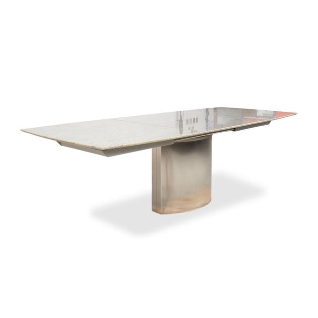 1226 Granite Dining Table in Stainless Steel from Draenert For Sale - Image 4 of 12
