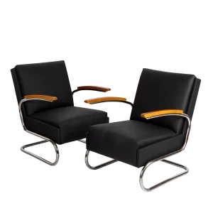 Set of Vintage Cantilever Armchairs, 1930s