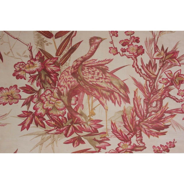 Antique French Toile Bird Printed Upholstery Fabric Chairish