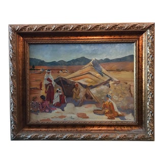 Mathilde Lenoir French Oil on Canvas Painting For Sale