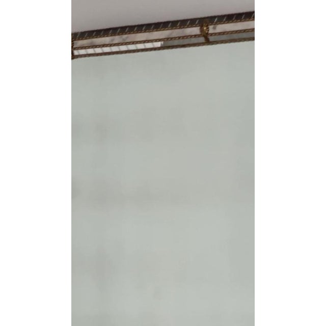 Large Spanish Gilt Brass and Smoked Mirror, 1980s For Sale - Image 12 of 13