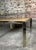 Mid-Century Modern Vintage Italian Square Dining Table in Metal and Elm Burl, 1960s For Sale - Image 3 of 14