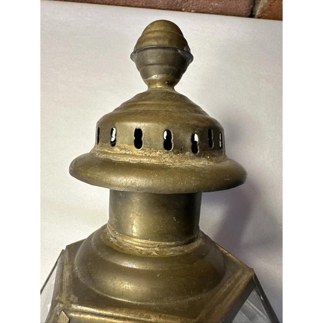 Add timeless vintage charm to your home with this beautiful set of two antique brass carriage buggy oil lamps. Featuring a...