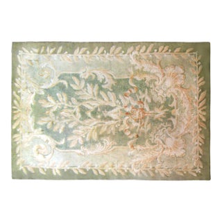 Antique Spanish Decorative Oriental Savonnerie Rug in Room Size For Sale