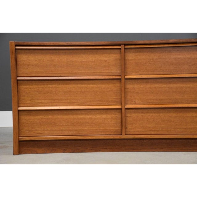 Wood 1960s Danish Modern Teak 77” Dresser by New Furniture For Sale - Image 7 of 10