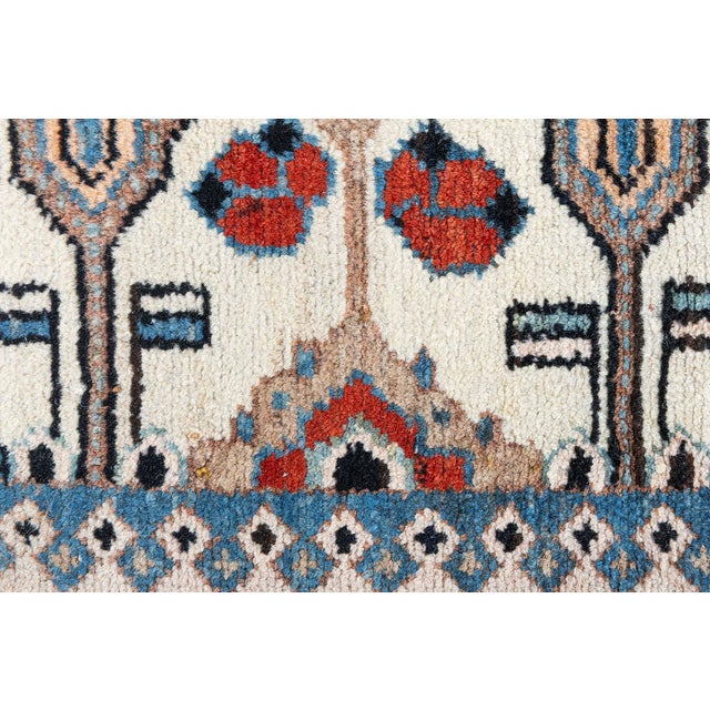 Early 20th Century Persian Malayer Handmade Wool Rug For Sale - Image 11 of 11