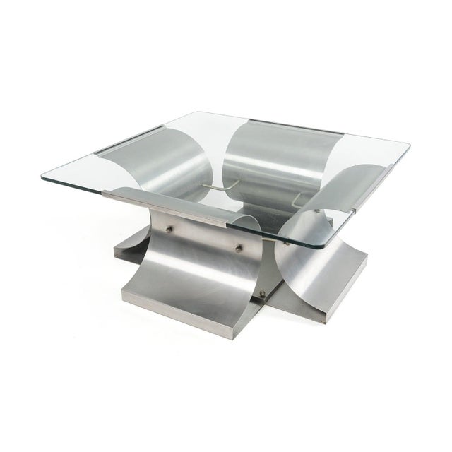 Modern Coffee Table attributed to François Monnet for Kappa, 1970 For Sale - Image 3 of 14