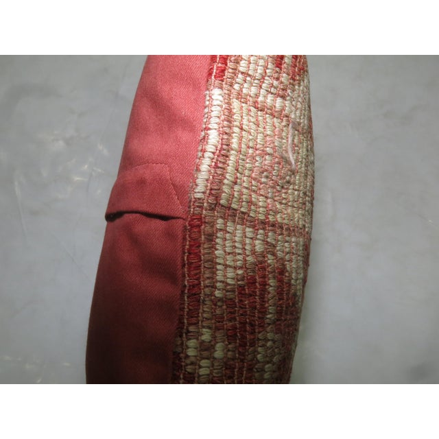 Mid 20th Century Vintage Turkish Jajim Pillow - 1'4" x 1'4" For Sale - Image 5 of 5