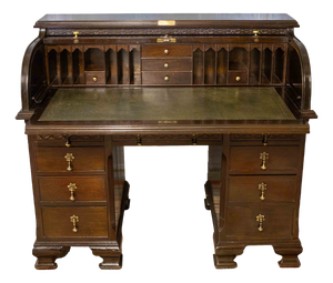 Chippendale Style Mahogany Desk, 1920s