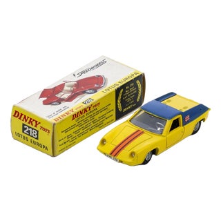 #218 Lotus Europa Car Model by Dinky Toys, Set of 2 For Sale