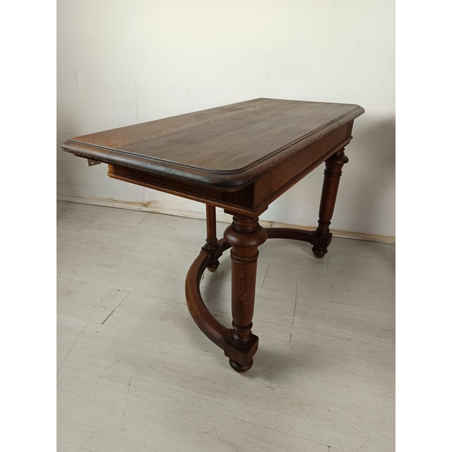Antique Console Table in Oak For Sale - Image 5 of 18