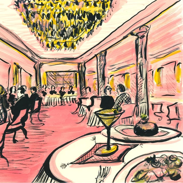 A dinner scene takes place at the beloved New York City restaurant uptown known as San Ambroeus.