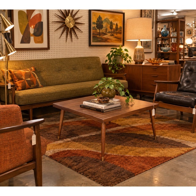 Mid-Century Single Tiered Square Coffee Table For Sale - Image 12 of 12