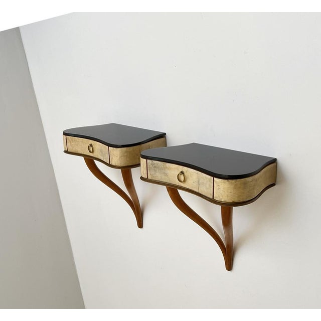 Vintage Wall Consoles, 1950s, Set of 2, in Flawless conditions. Designed 1950 to 1959