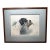 Framed Colored Etching of English Pointer Dog With Partridge, by Boris Riab, C 1940s For Sale