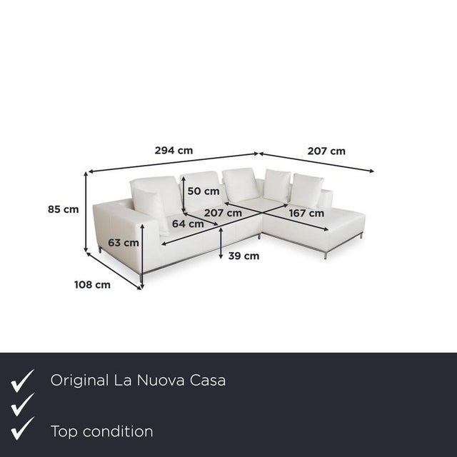 The Granada sofa by La Nuova Casa Italia features clean, low lines typical of modern Italian sofa design. The frame is low...