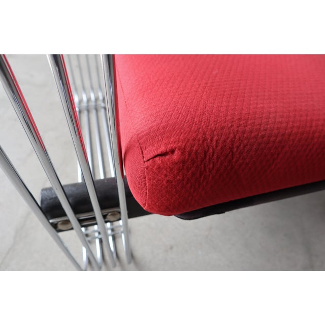 Mid Century Chrome Rod Lounge Chair by Heinz Meier For Sale In Las Vegas - Image 6 of 9