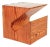 Sculptural Side Table in Pine Wood, 1970s For Sale