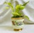 Vintage Hand-Painted Porcelain Cachepots, Floral With Gilt Rim - A Pair For Sale - Image 18 of 18