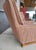 Brown Pair High-Back Mid-Century Modern Lounge Chairs Manner of Edward Wormley For Sale - Image 8 of 17