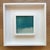Acrylic on canvas covered cradled wood panel, framed in a duo style white wooden frame, 13 x 13 x 1.5. Back wired, ready...