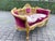 Late 20c French Louis XVI Red Velvet Gilt Beech Settee For Sale - Image 13 of 13