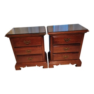 American Drew Cherry Nightstands (Pair) For Sale