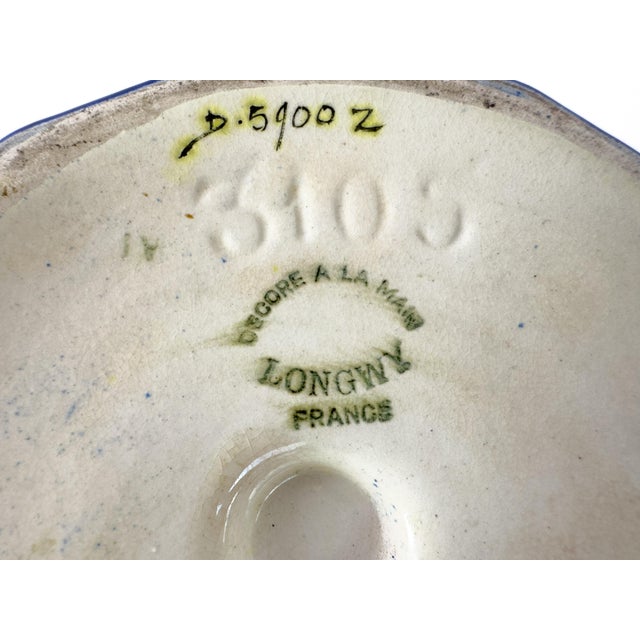 Vintage Longwy Enamelled Ceramic Vase, France, Mid-20th Century For Sale - Image 12 of 12