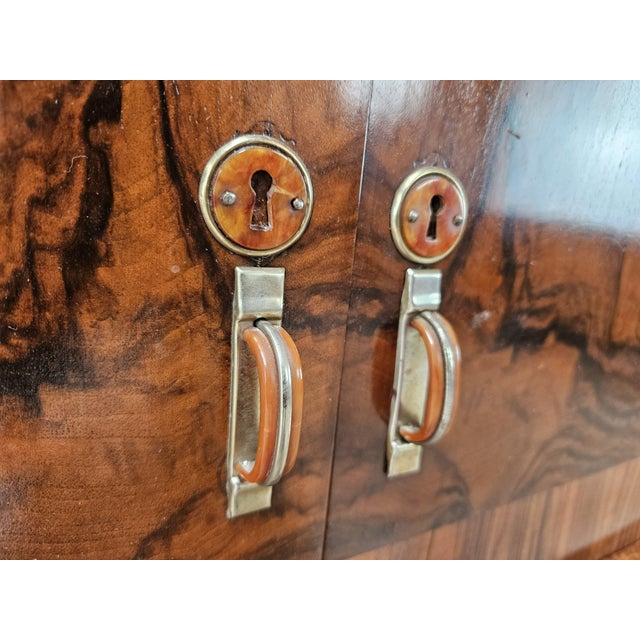 Art Deco Walnut Burl Sideboard with Mirror, 1940 For Sale - Image 17 of 18