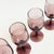 Glass Vintage Purple Wine Glasses - Set of 4 For Sale - Image 7 of 7