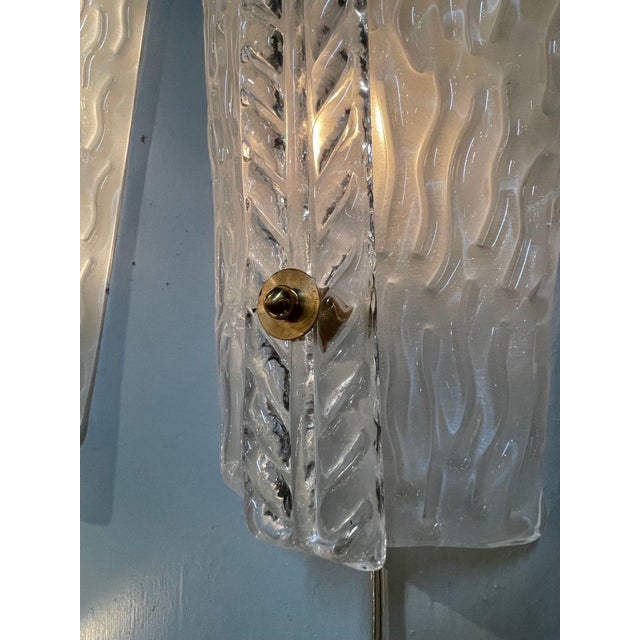 Modern Murano Glass Sconces - a Pair For Sale - Image 4 of 6