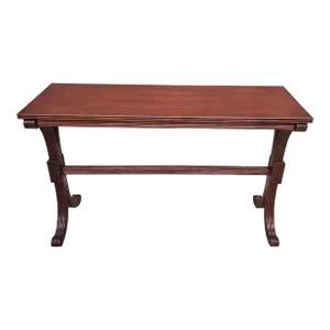 Late 20th Century Victorian Style Mahogany Console Table