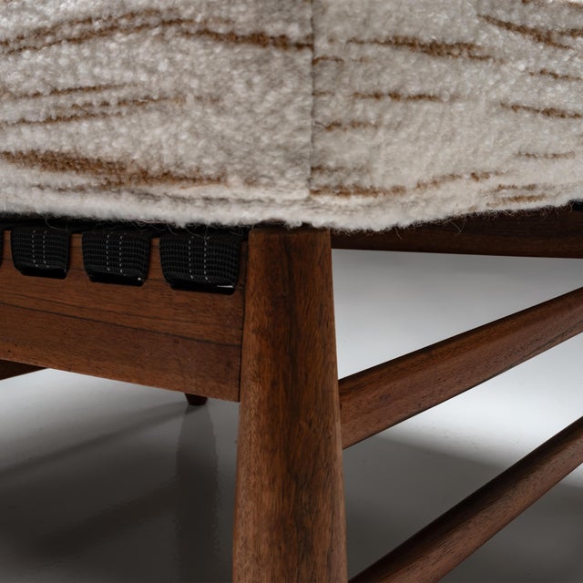 Vintage upholstered Teak Lounge Chair For Sale - Image 10 of 13