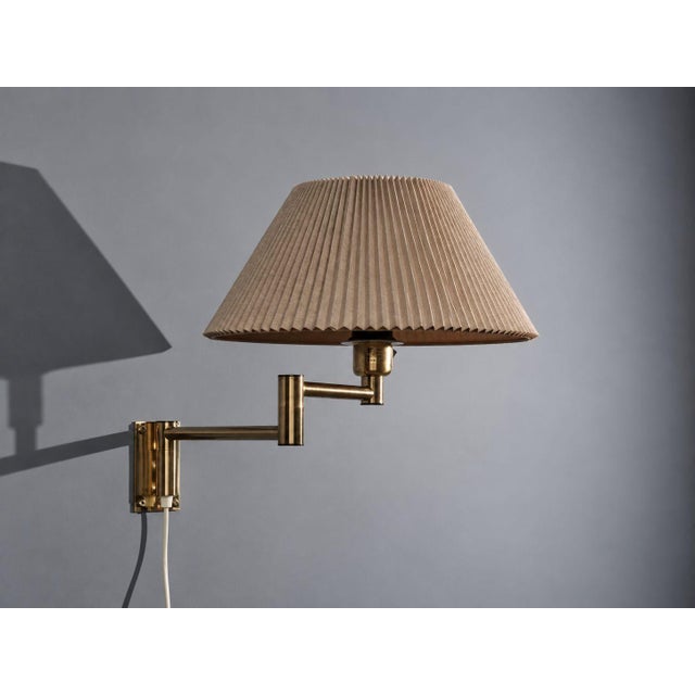 1960s 1960s Mid-Century Modern Fagerhults Belysning Ab, Articulating Wall Light, Brass For Sale - Image 5 of 14
