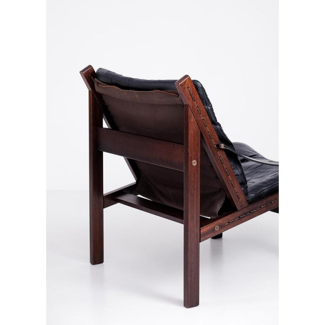 Black Hunter Easy Chair attributed to Torbjørn Afdal, 1960s For Sale - Image 8 of 14