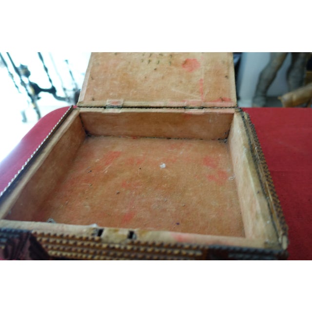1920s Tramp Art Wedding Box, 1920s For Sale - Image 5 of 8