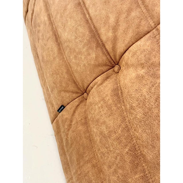 Brown Togo 3-Seater Sofa in Cognac Leather by Michel Ducaroy for Ligne Roset For Sale - Image 8 of 10