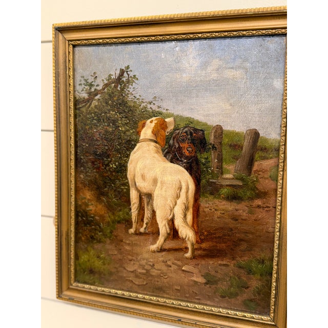 19th Century Oil on Canvas English Setter For Sale - Image 4 of 8