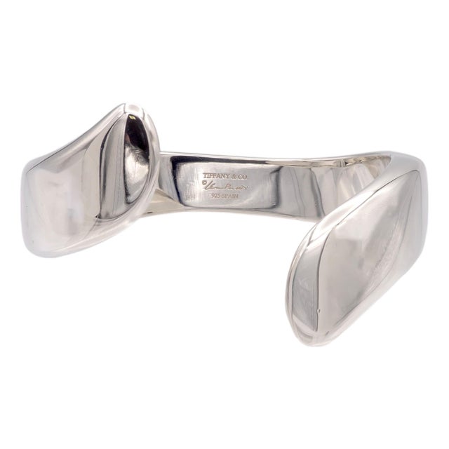 Tiffany & Co. Elsa Peretti Sterling Silver Swirl Cuff Bracelet For Sale